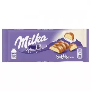 Milka Bubbly Milk&White 95G