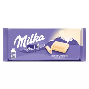 Milka White Chocolate Bar 80g