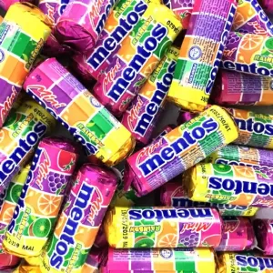 Mentos Mini Rainbow Sour Mixed Fruits Candy (10 Pcs)