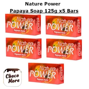 Nature Power Papaya Aura Soap 125g x 5Pcs
