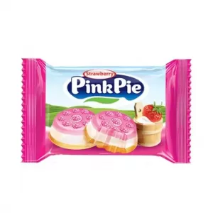 Pink Pie Strawberry Flavour Mini Snack Biscuit