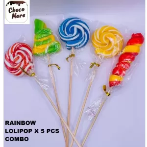 Generic Lolipop Colorful Sweet Candy x 5pcs