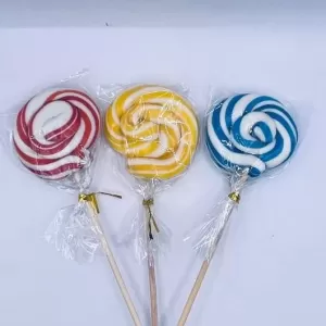 Rainbow Lolipop Sweet Candy Multi Colour x 3pcs