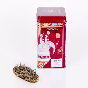 SILVER TIPS TEA IN METAL CADDY 50g Premium Quality
