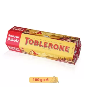 Toblerone 6x100g Offer Pack Swiss Milk Chocolate