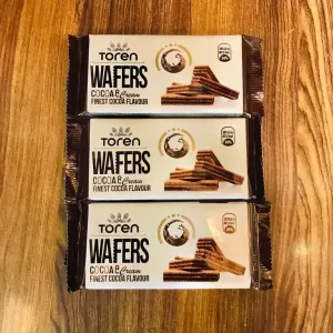 TOREN Wafer Chocolate Cream FINEST COCOA 55g x 3Pcs