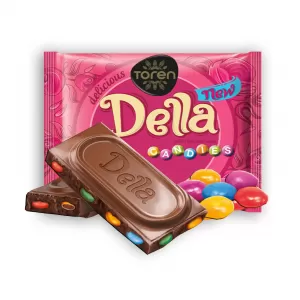 Toren Della Chocolate With Cocoa Dragees 52g