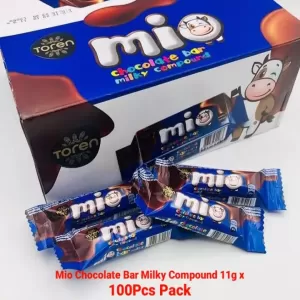 Toren Mio Mini Chocolate Bar Milky Compound 11g x 100Pcs Pack