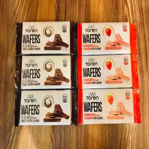 Toren Wafers Crunchy Cream Strawberry Flavour 55g