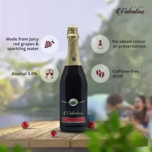Valentino Sparkling Red Grape Juice (750ml)