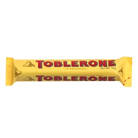 Toblerone Swiss Milk Chocolate Almond Bars 35g - image 1