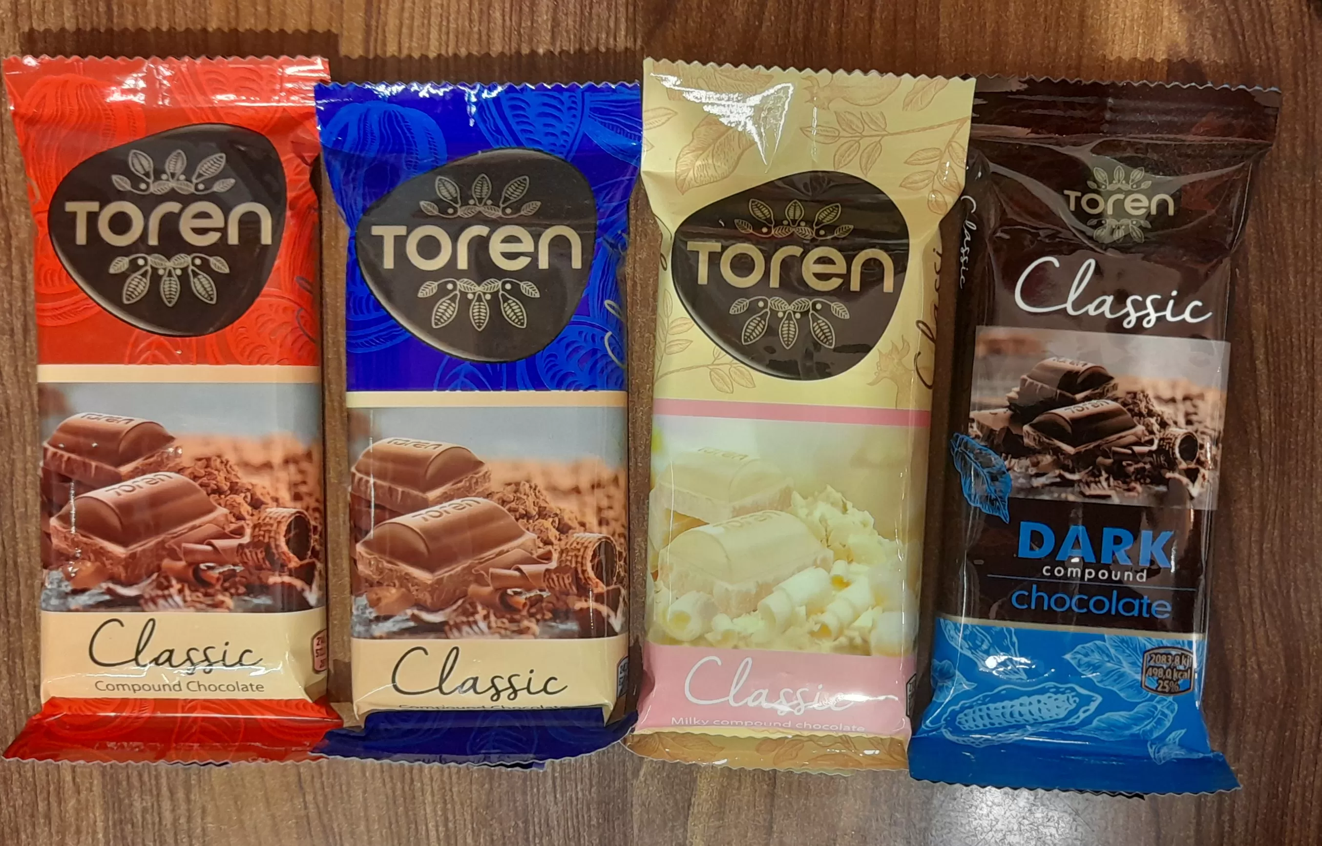 Toren Chocolate Mix 55g Variety Pack 4Pcs