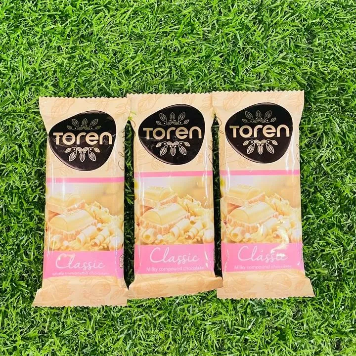 Toren Classic White Milk Compound Chocolate 52g x 3 Combo Pack