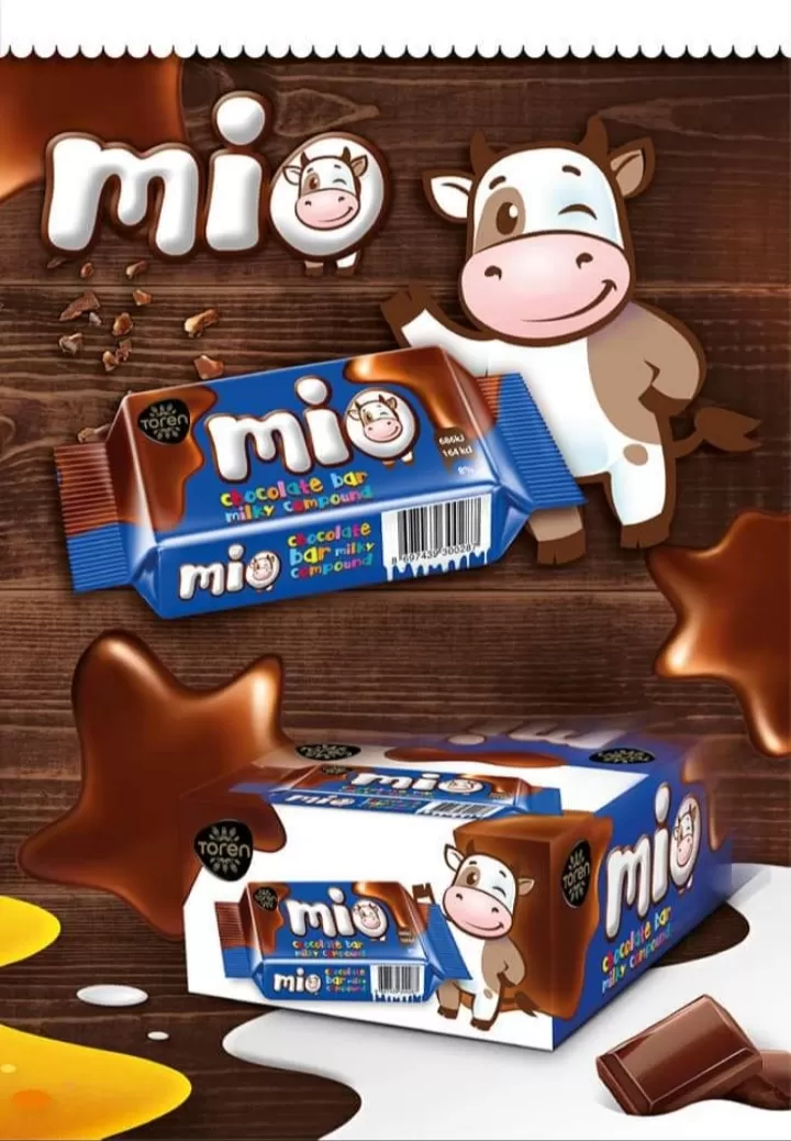 Toren Mio Mini Chocolate Bar Milky Compound 11g x 100Pcs Pack - image 2