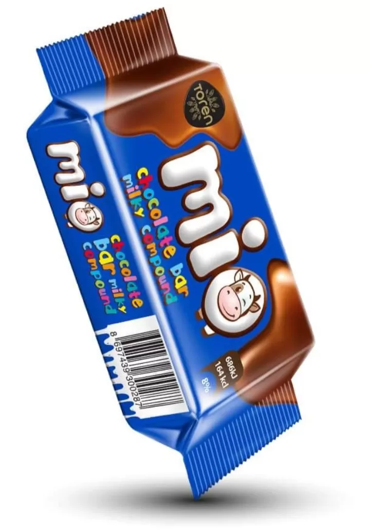 Toren Mio Mini Chocolate Bar Milky Compound 11g x 100Pcs Pack - image 3