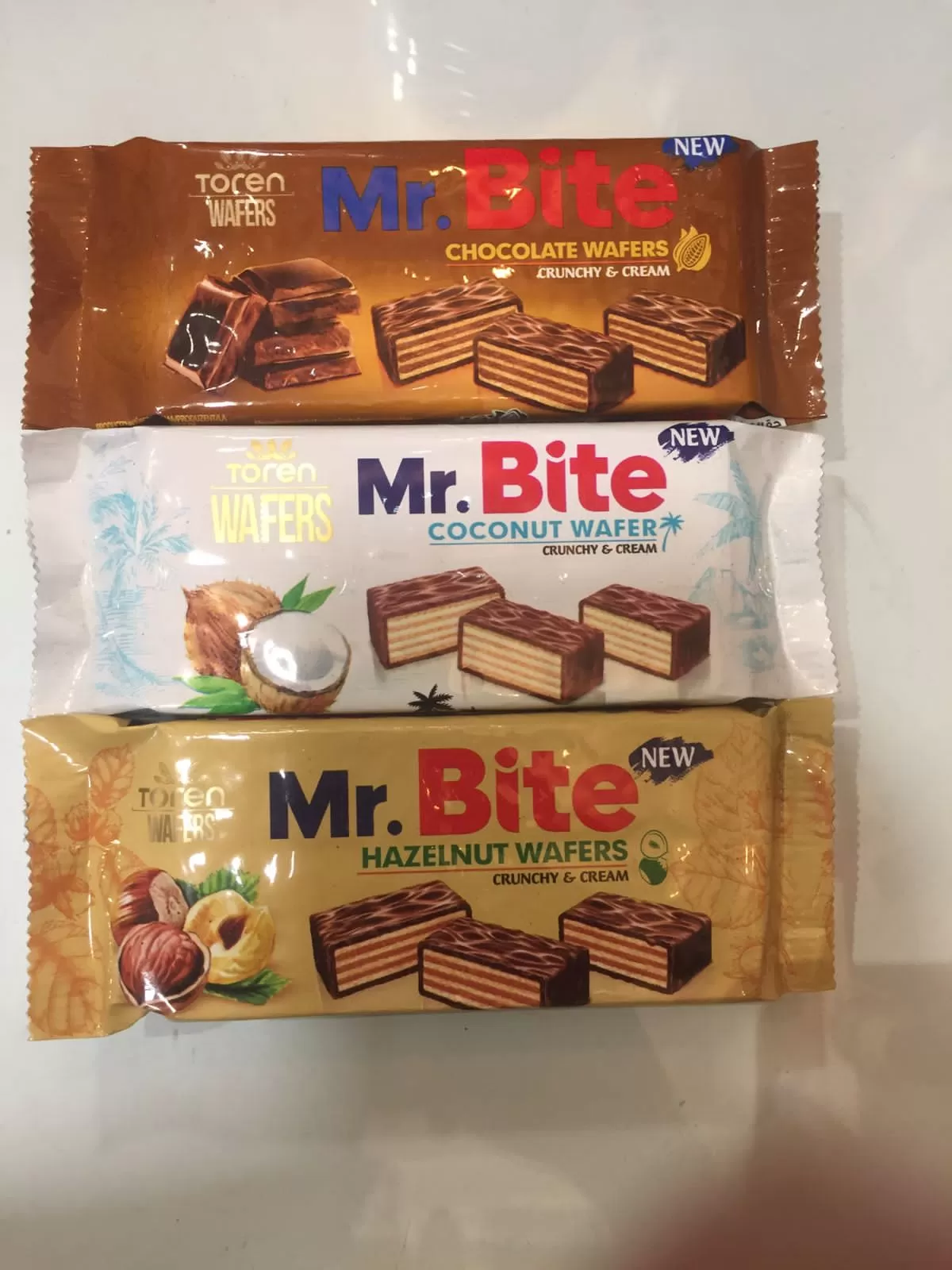 Toren Mr.Bite Chocolate Coconut Hazelnut Crunchy Cream Wafer