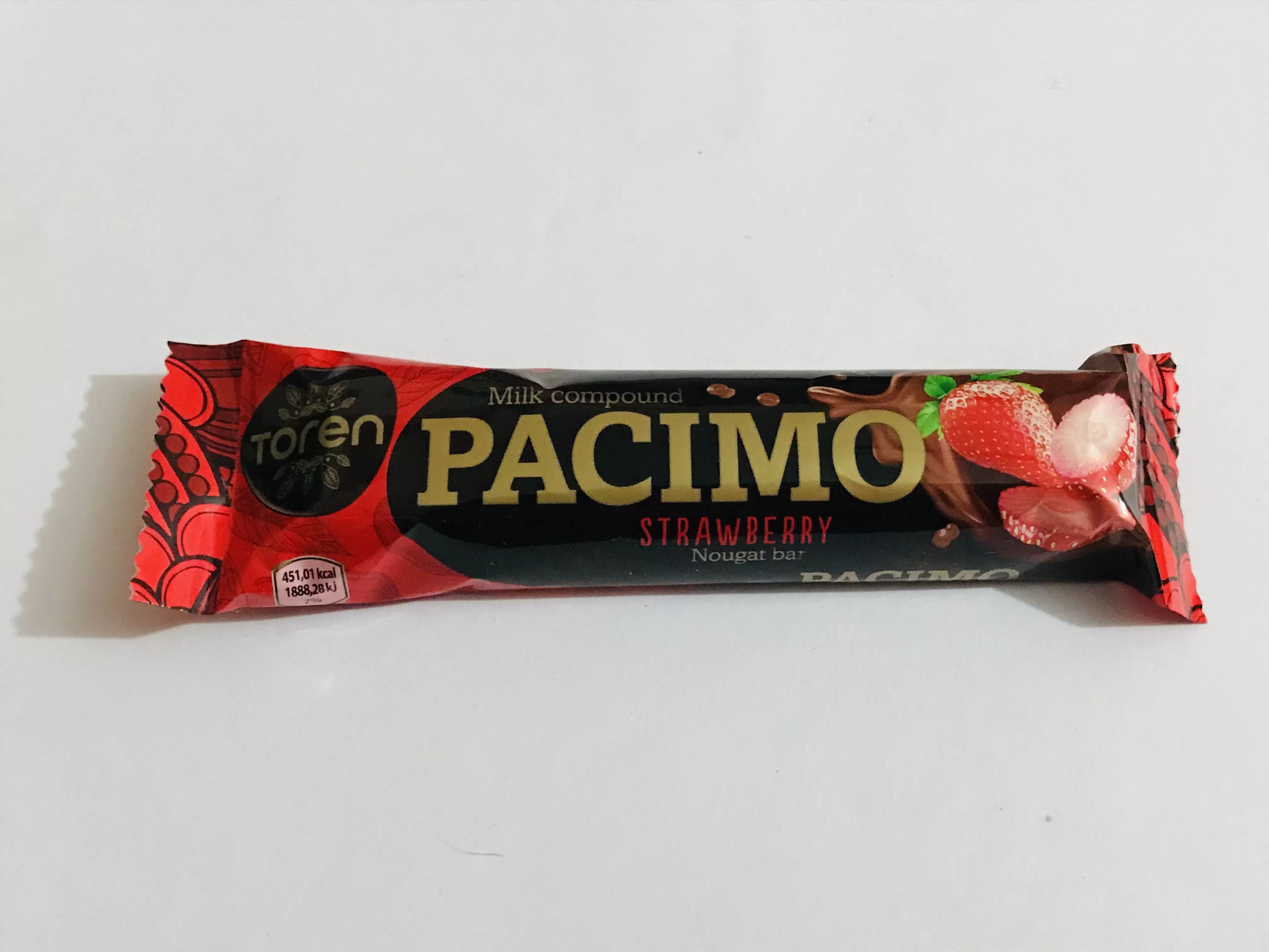 Toren Pacimo Strawberry Nougat Bar 25 grm - image 2
