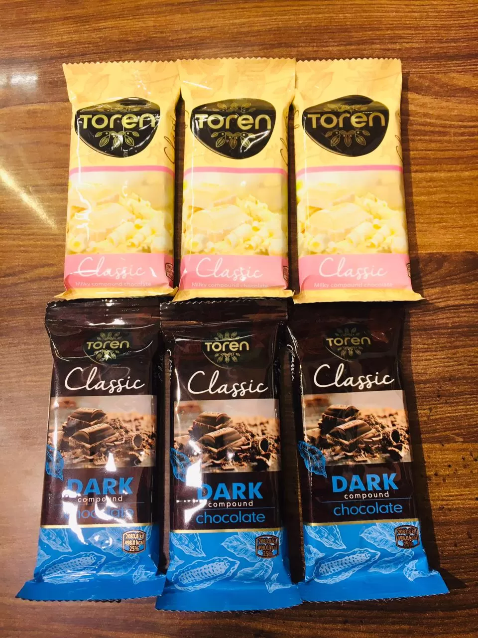 Toren White & Dark Chocolate 6Pcs Combo Pack
