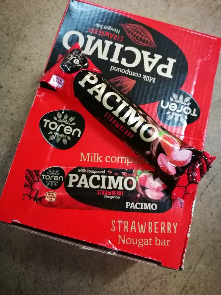 Torent Pacimo Strawberry Chocolate Bar 25g 24 Pack