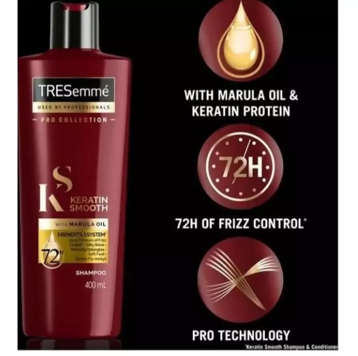 TRESemme Keratin Smooth Shampoo Marula Oil 400ml - image 4