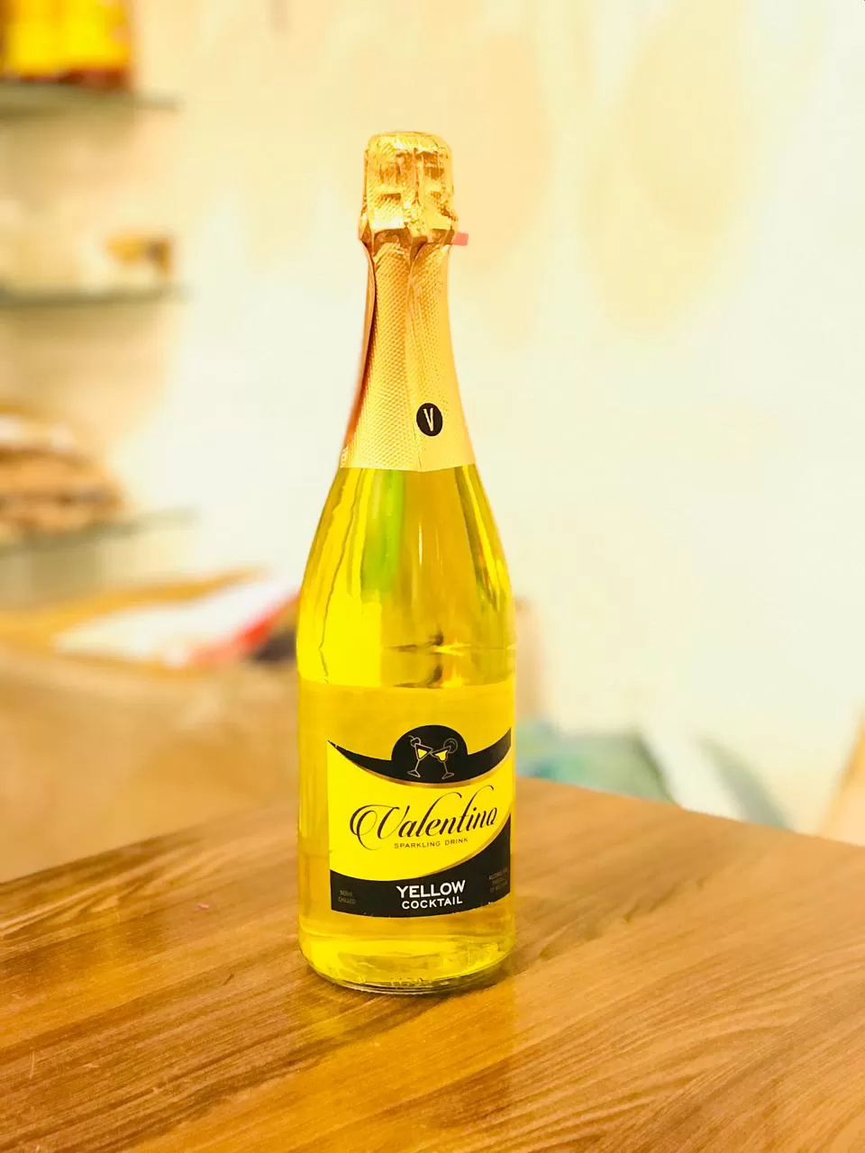 Valentino Sparkling Yellow Cocktail Drink Non-Alcoholic 750ML - image 2