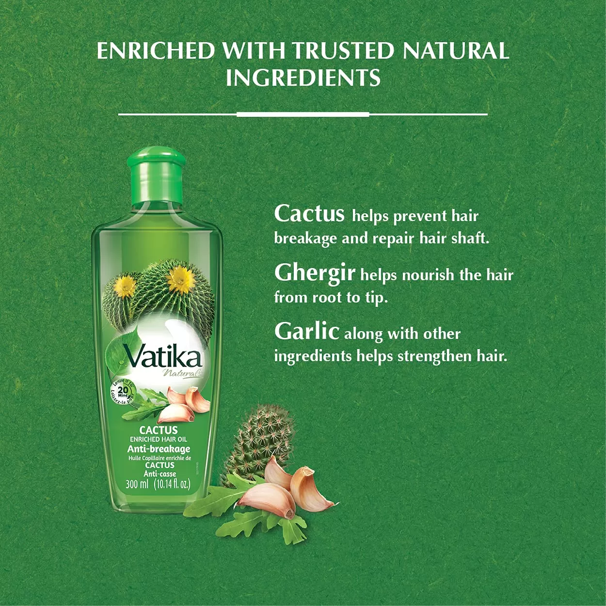 Vatika Naturals Enriched Hair Oil Cactus - image 5