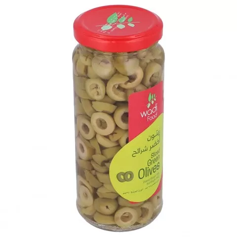 Wadi Food Sliced Green Olives 340g - image 2
