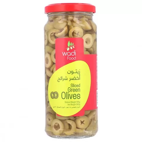 Wadi Food Sliced Green Olives 340g - image 3