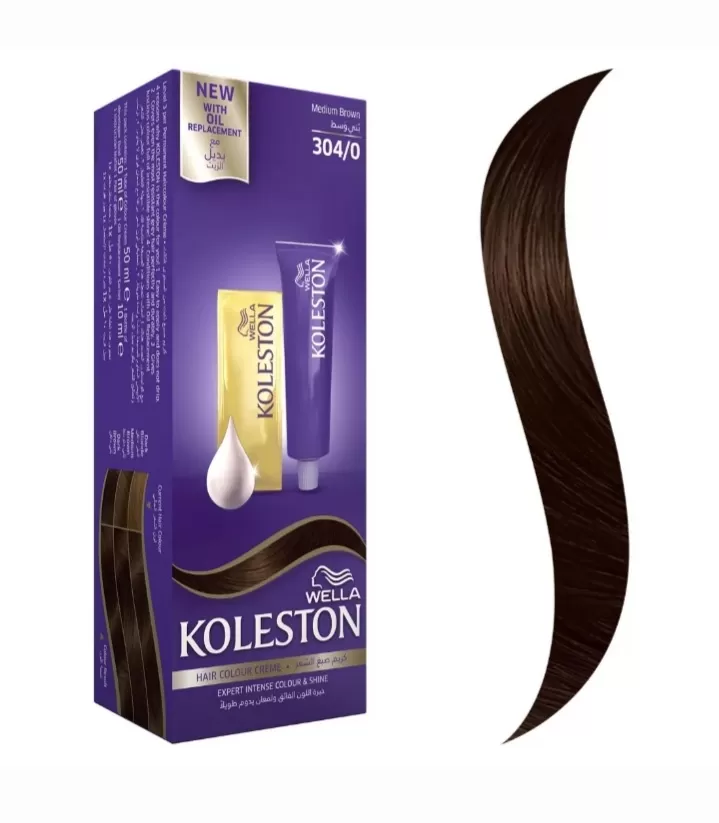 Wella Koleston Hair Color Cream Medium Brown 304/0 - image 1