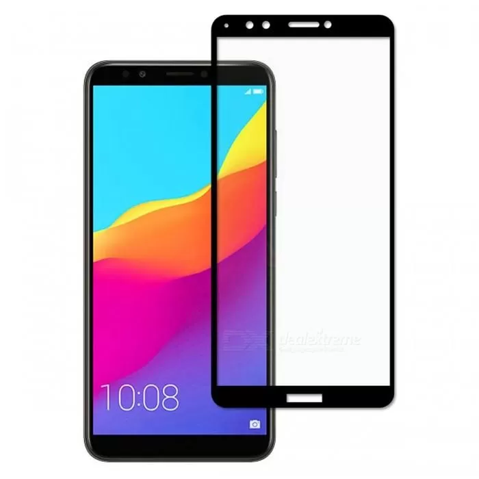 Huawei Y7 2018 Full Glue Tempered Glass Black