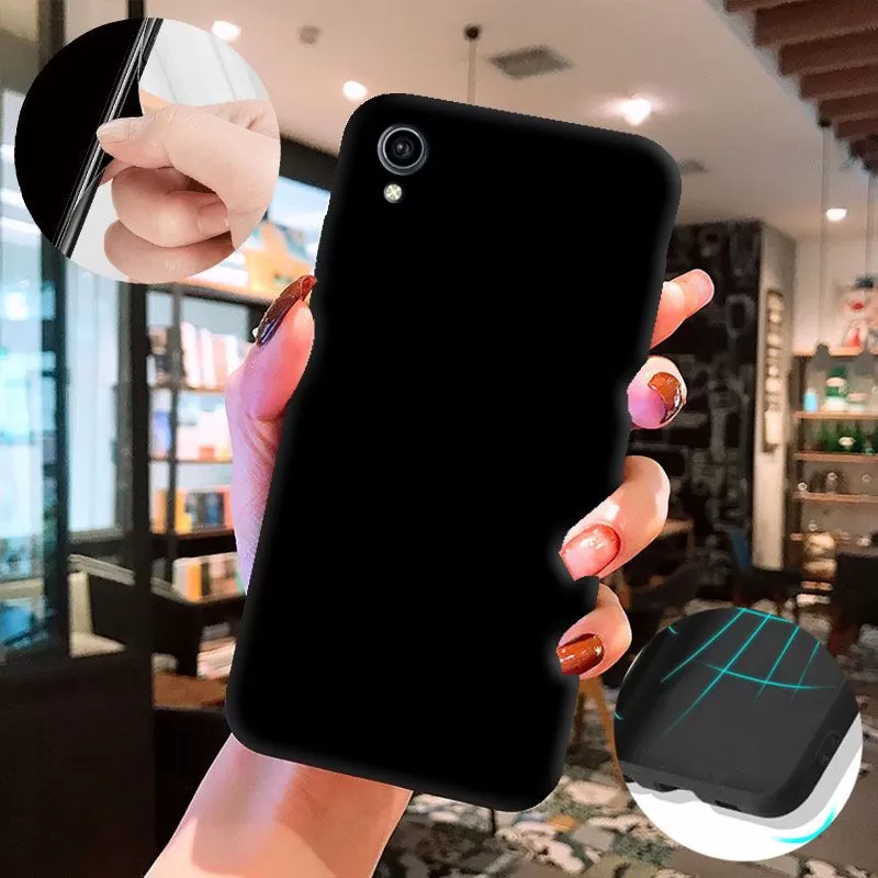 Vivo Y1S Black High Protection Soft Tpu Back Cover