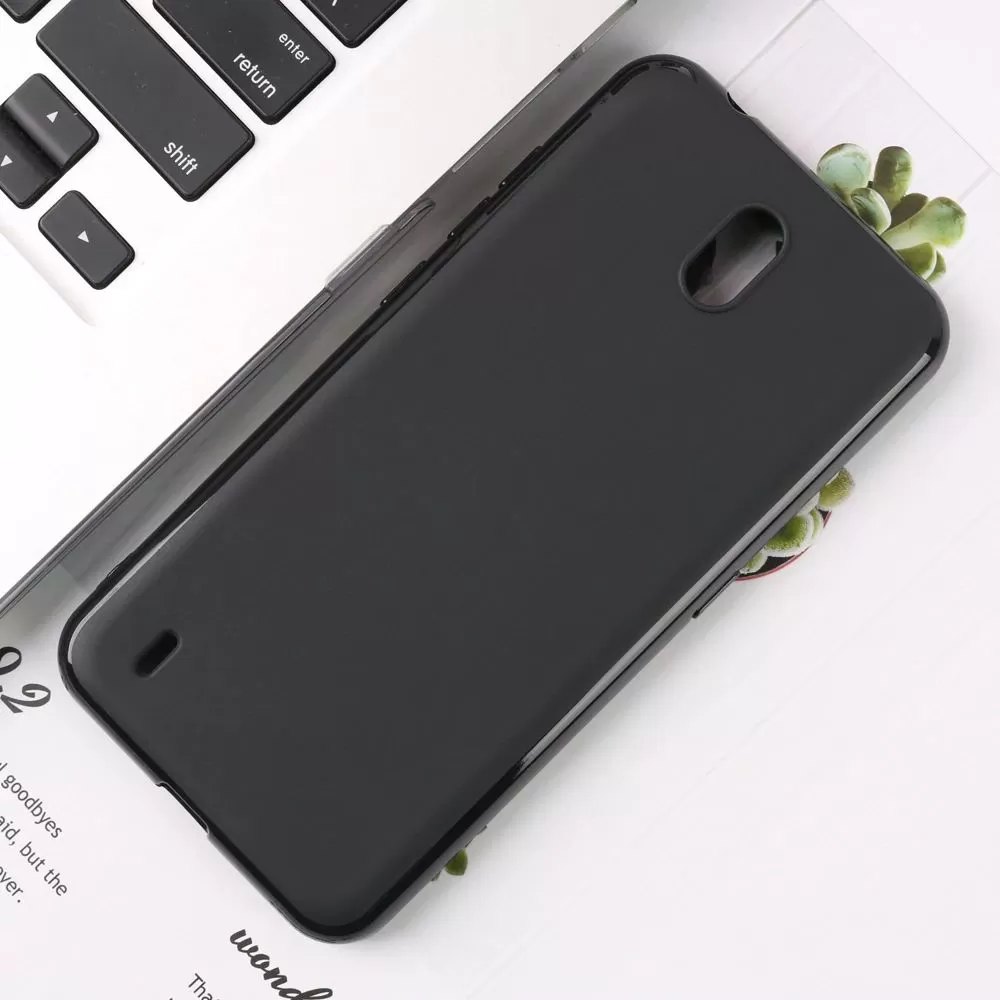 Nokia 1 Black TPU Soft Slim Flexible Protective Case