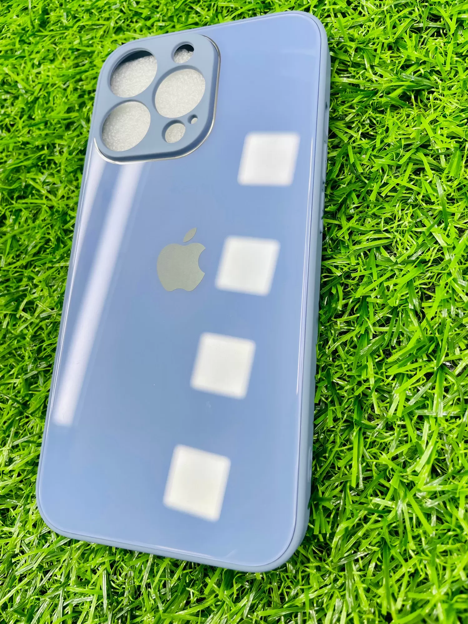 iPhone 14 Pro Blue Glass Back Cover