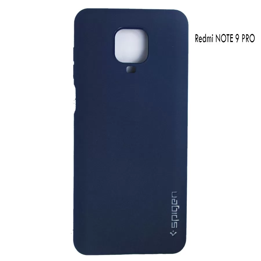 Spigen Redmi Note 9 Pro Blue Soft Rubber Cover