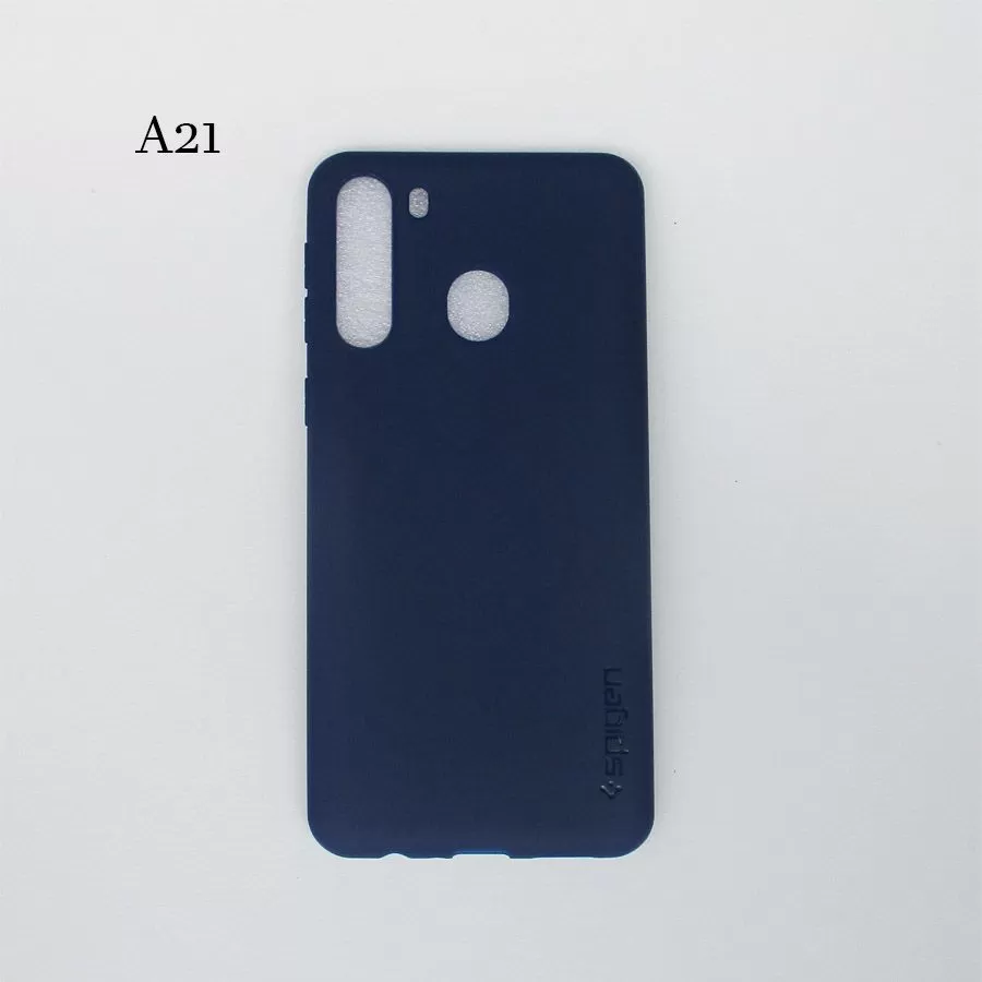 Spigen Galaxy A21 Rubber Soft TPU Back Cover