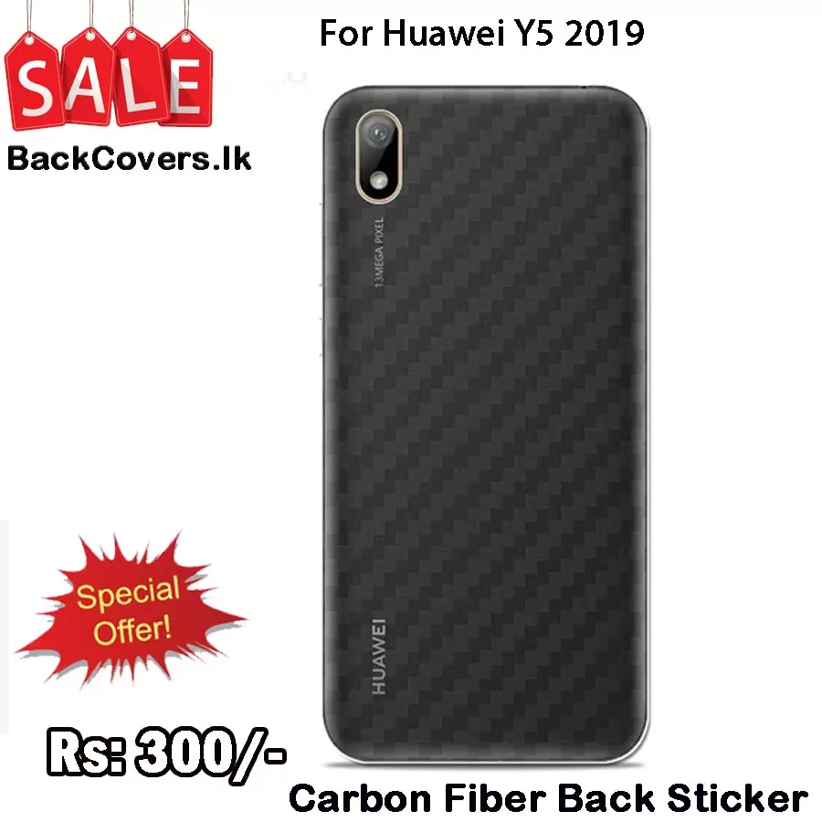 Huawei Y5 2019 Carbon Fiber Pattern Back Film