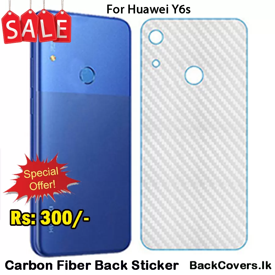 Huawei y6s Carbon Fiber Pattern Back Film