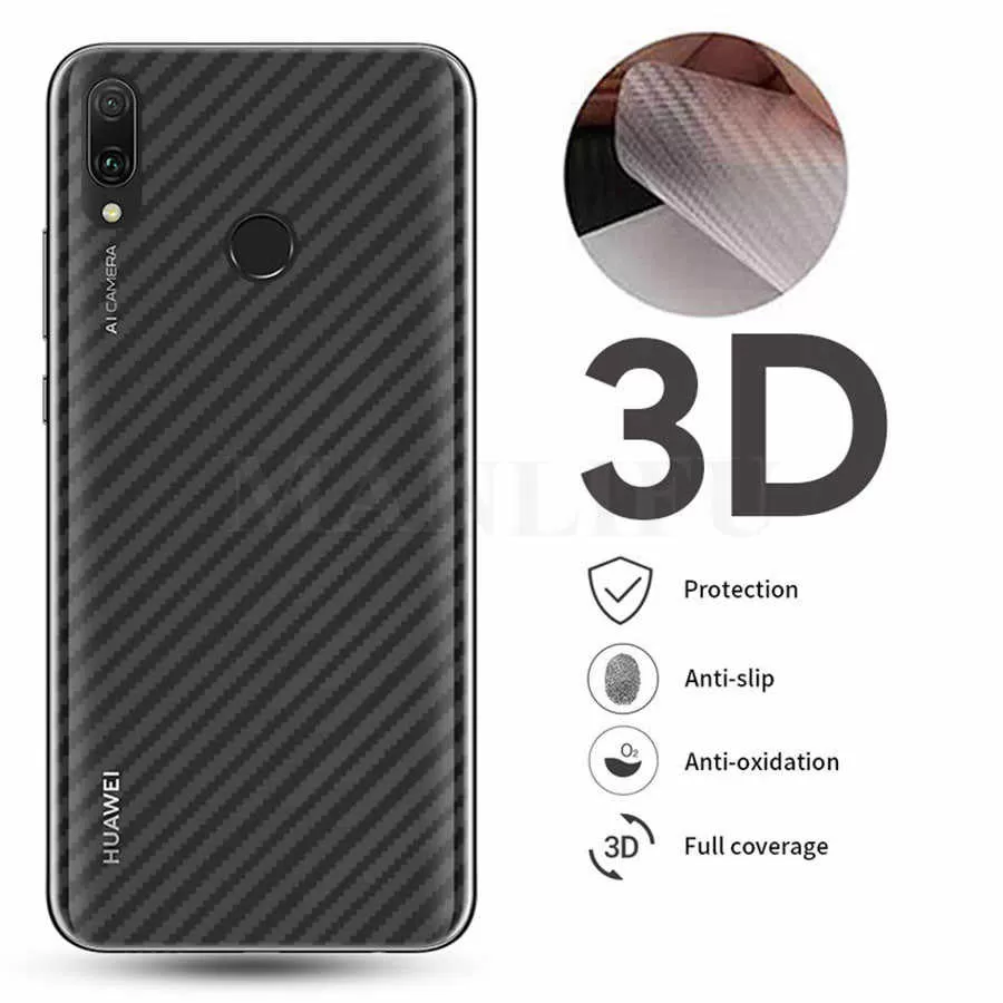 Huawei Y7 2019 Carbon Fiber Pattern Back Film