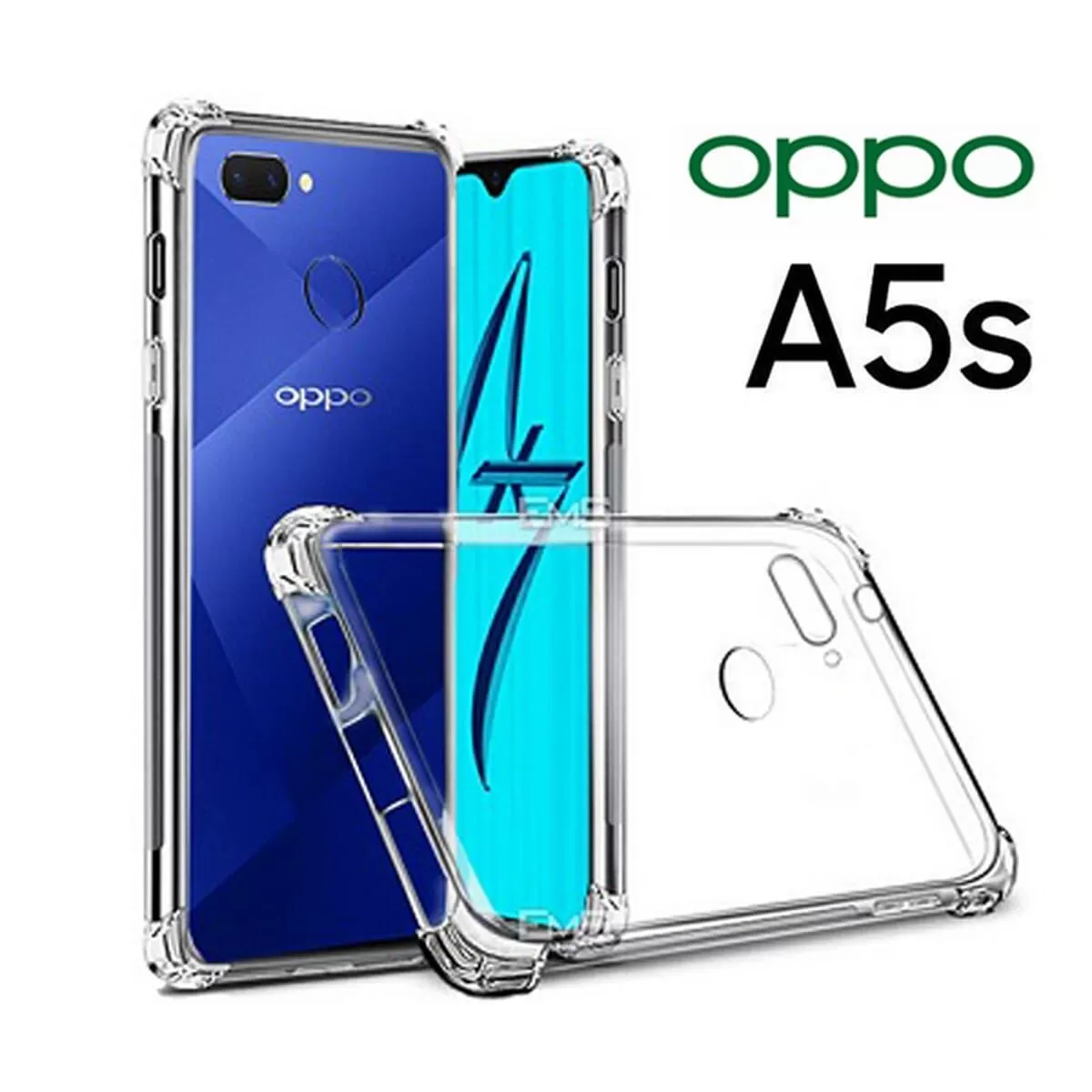 Oppo A5s Shock Proof Thick Transparent Soft Back Cover