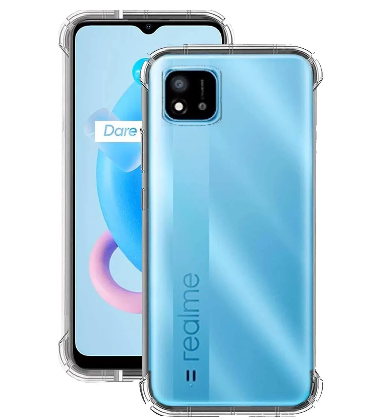 Realme C11 2021 Shock Proof Thick Transparent Soft Back Cover