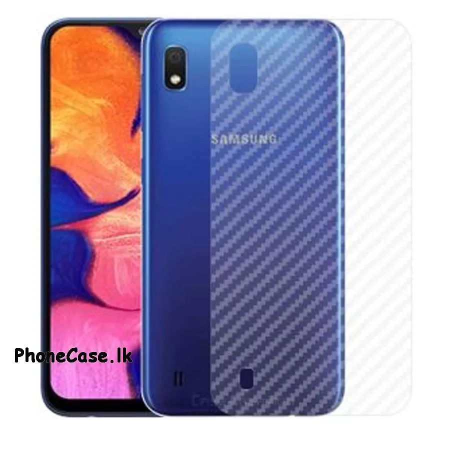 Samsung A10 Clear Carbon Fiber Pattern Back Film