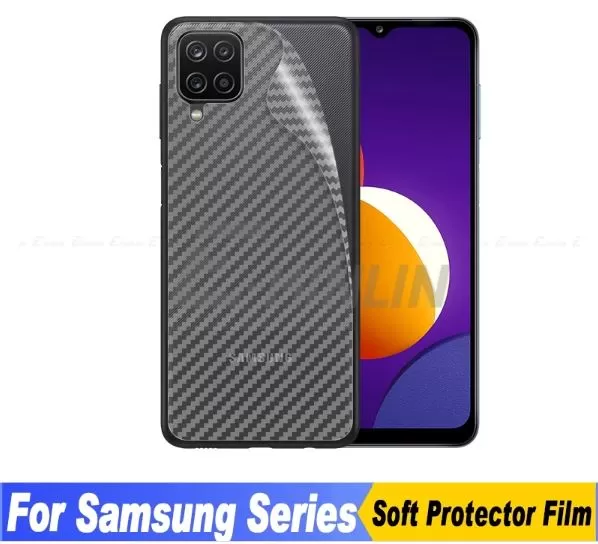 Samsung A42 5G M42 Clear Carbon Fiber Pattern Back Film