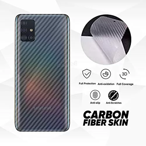 Samsung A51 Clear Carbon Fiber Pattern Back Film