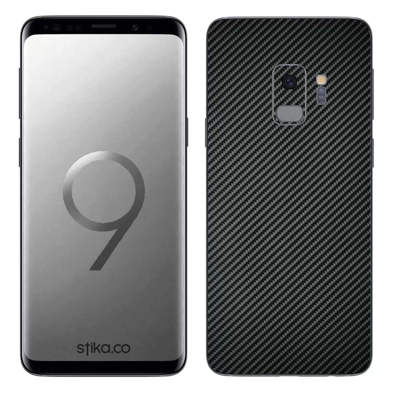 Samsung Galaxy S9 Clear Carbon Fiber Pattern Back Film