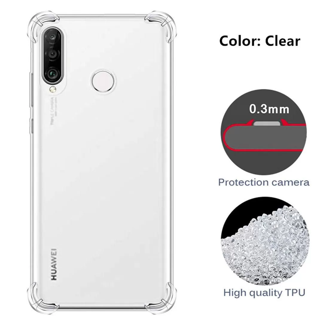 Huawei P30 lite Shock Proof Thick Transparent Soft Back Cover