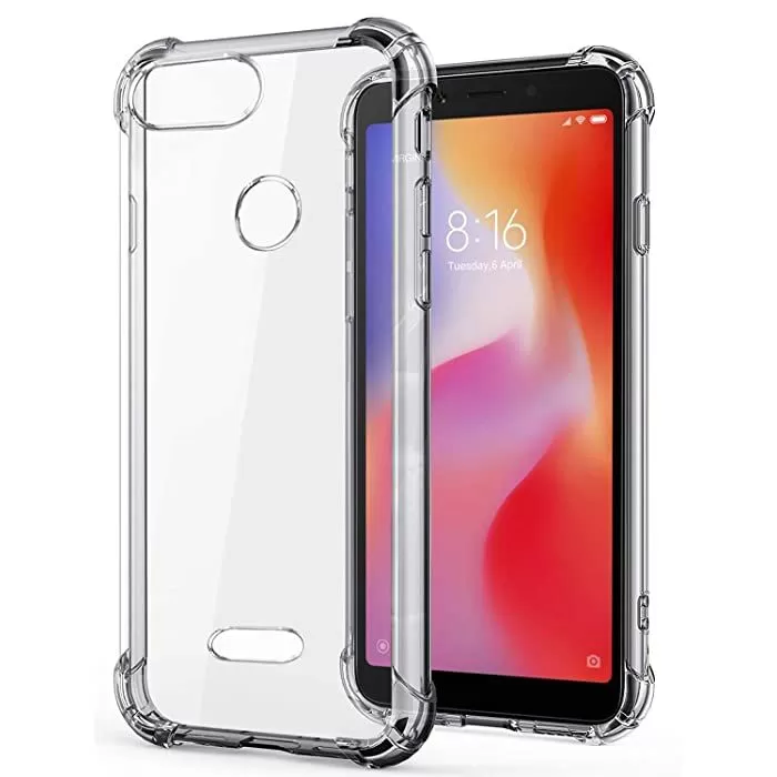 Redmi 6 Shock Proof Thick Transparent Soft Back Cover