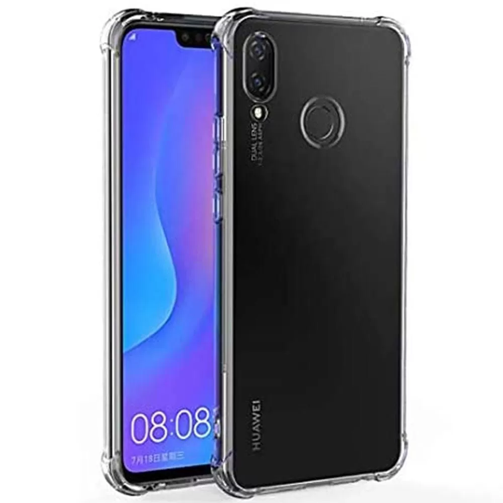 Huawei Nova 3i Clear Shock Proof Thick Transparent Soft Back Cover