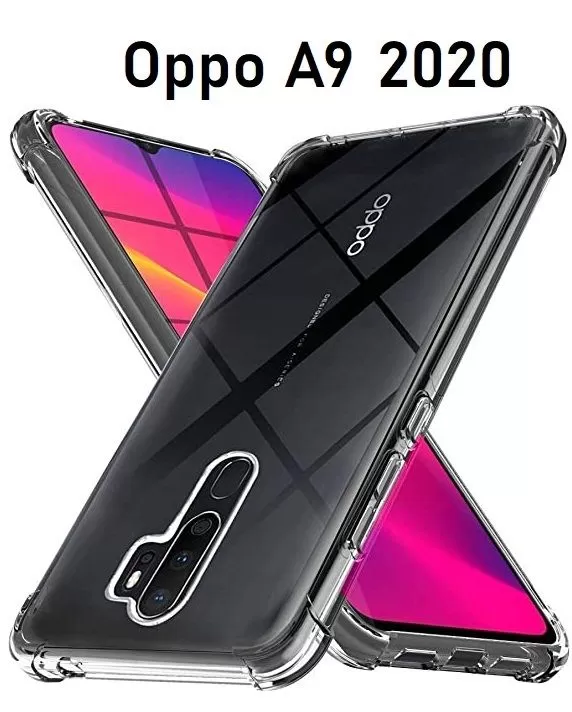 Oppo A9 2020 Clear Shock Proof Thick Transparent Back Cover