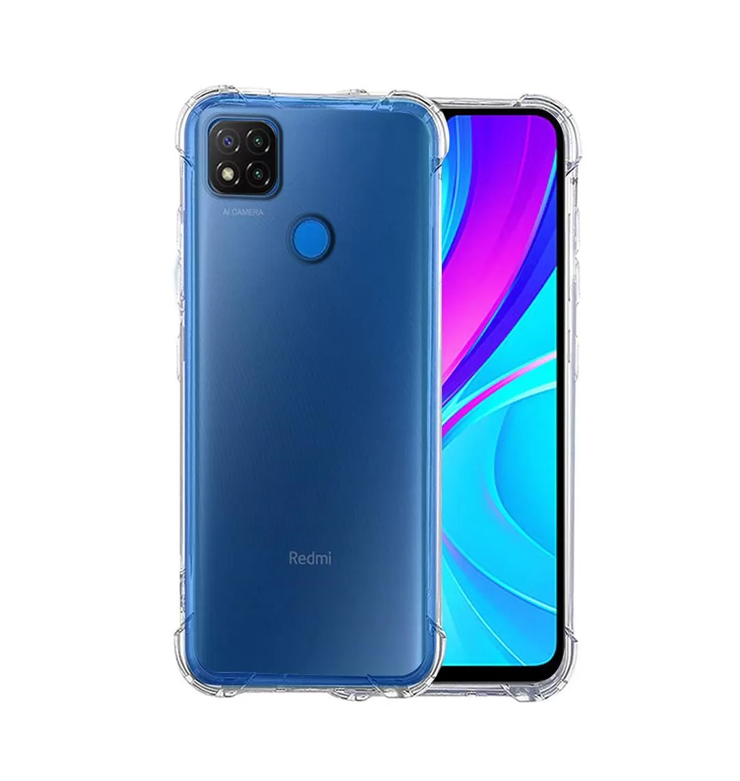 Redmi 9C Clear Shock Proof Thick Transparent Soft Back Cover