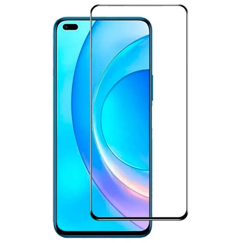 Huawei Nova 8i Full Glue Tempered Glass Black